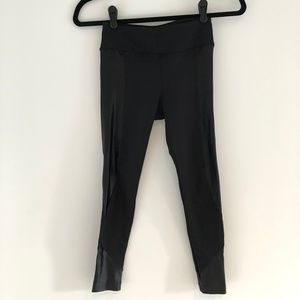 Koral Black Cropped Yoga Pants